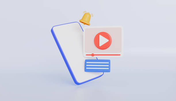 istock Mobile phone and video player, online broadcasts in social networks 2198687878