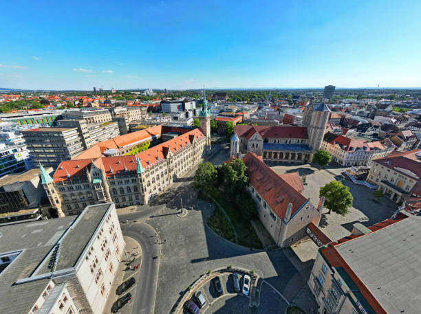 istock Brunswick, Germany: Aerial view over the city 2198694259