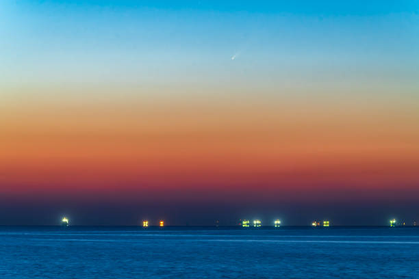istock Rich colors at sunrise on the sea 2198701997