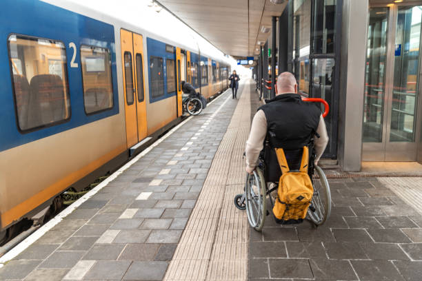 istock A wheelchair bound commuter on a train day trip in the Netherlands 2198702586