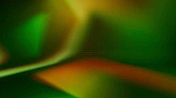 istock Abstract Background Showing Smooth Gradient of Green and Orange Hues With Dynamic Shapes and Flowing Lines 2198711576