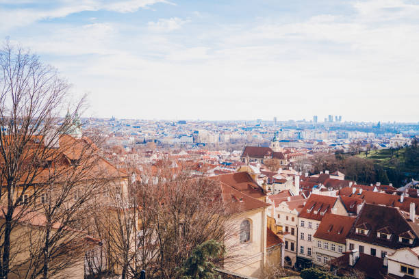 View from St Vitus Cathedral in Prague, Czech Republic.