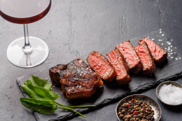 istock A perfectly cooked sliced striploin steak with a juicy, tender texture 2198712899