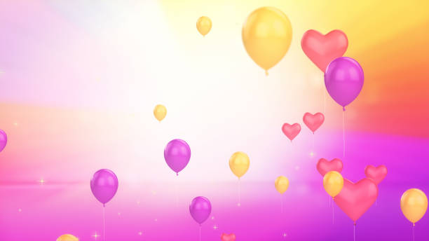 Birthday Balloons . Colourful Decorations Party Balloons