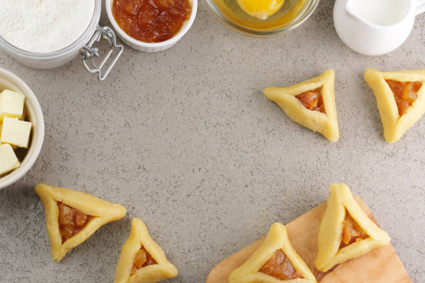 istock Traditional Jewish Hamantaschen cookies. 2198717500