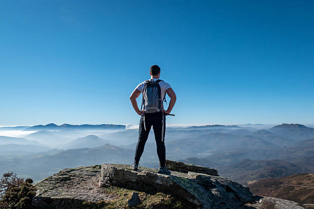 istock Panoramic wonder at the peak of La Rhune 2198717532