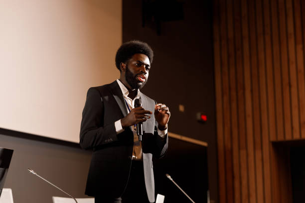 istock Professional Speaker Giving a Business Presentation 2198722461