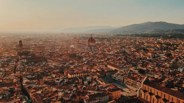 istock Sunset Panorama of Florence, Italy 2198725885
