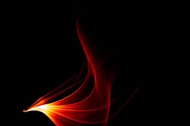 laser light. streaks of light rippling and twisting.