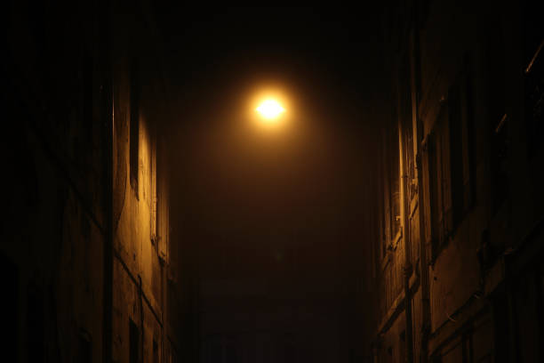 istock a street at night in Bordeaux 2198729195