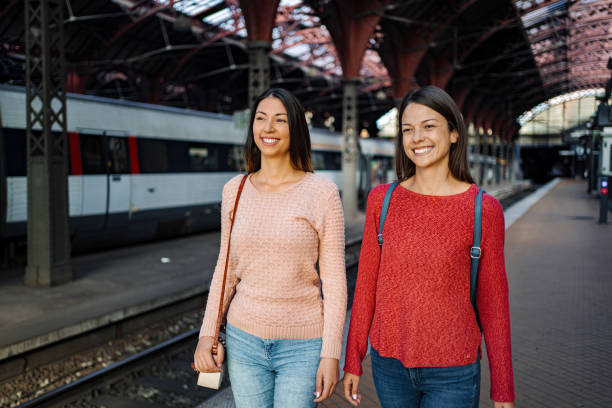 istock Two tourists walking in a train station in Copenhagen, Denmark 2198732008