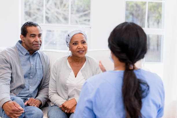 istock Senior Couple in Counseling Session with Therapist 2198733803