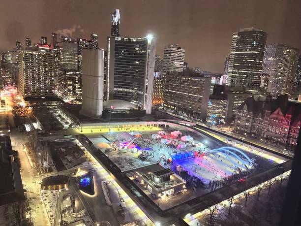 istock City Hall and  Nathan Phillips Square, Toronto Canada 2198733818