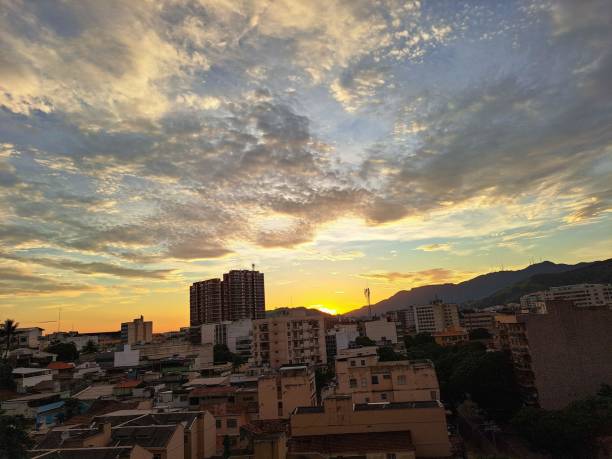 istock Cityscape sunset over urban buildings 2198735727