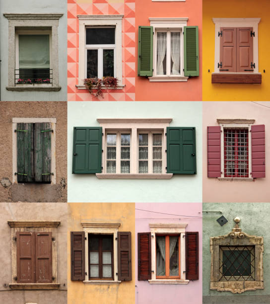 istock Collage of Italian windows - Mori 2198739144