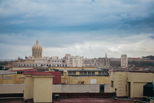 istock View of Havanas skyline with historical buildings and rooftops under a cloudy sky 2198740197