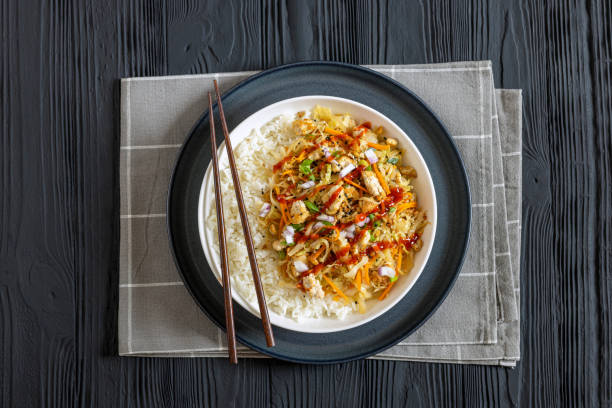 istock tofu egg roll in a bowl with jasmine rice 2198741281