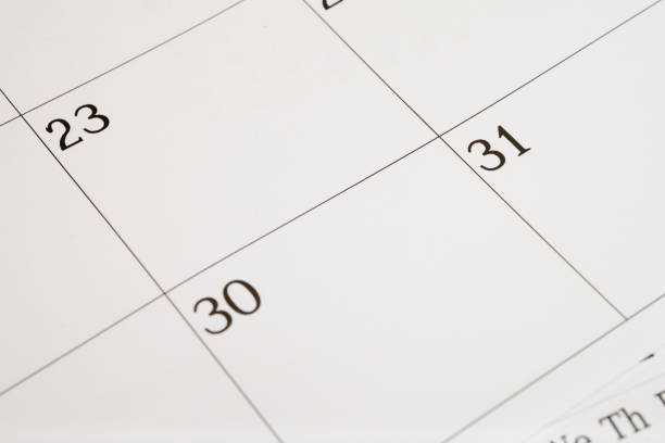 calendar page date background business planning appointment meeting concept