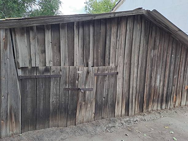 istock an old wooden shed 2198747198
