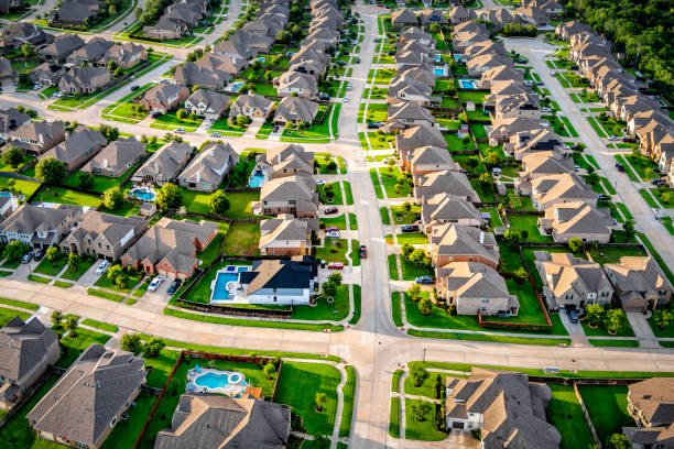 Suburban Housing Subdivision Aerial