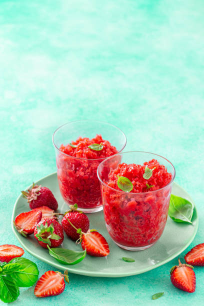 istock strawberry and basil granita 2198751742