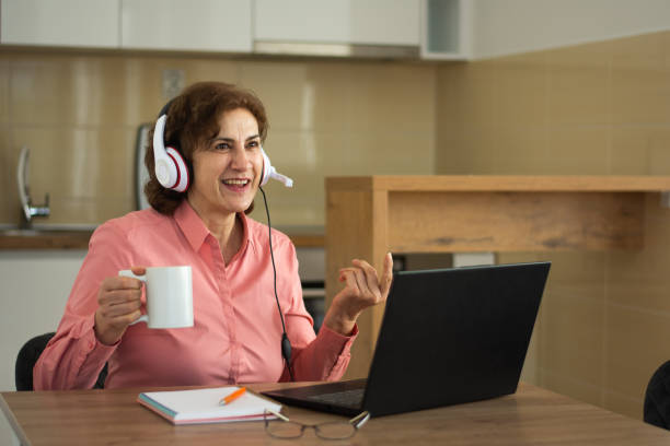 istock E learning at home for senior people 2198755569
