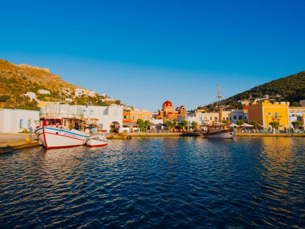 Agia Marina village, Leros island, Dodecanese, Greece