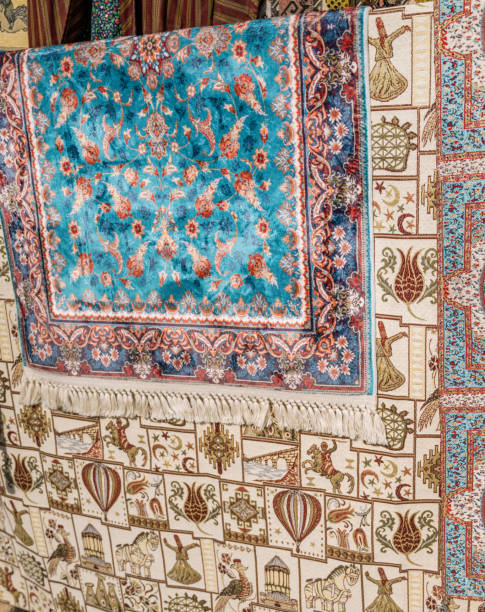 istock Colorful traditional carpets   in Cappadocia , Turkey 2198769583
