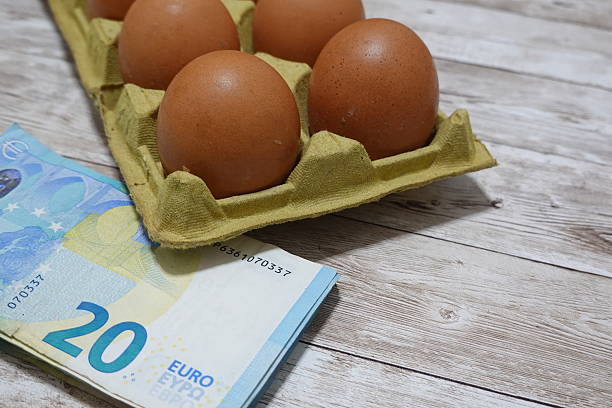 istock Rising egg prices symbolized by euro banknotes and eggs 2198774866