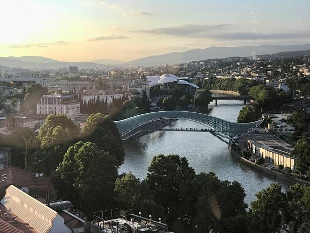 istock Tbilisi, Kura river, bridges 2198775841