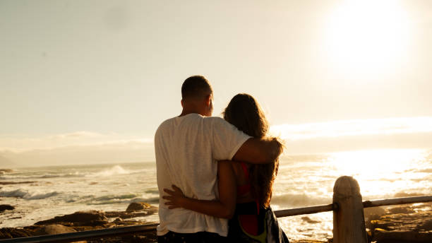 istock Sunset Love over the ocean 2198776102