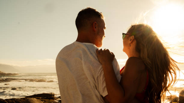 istock Sunset Love over the ocean 2198776120
