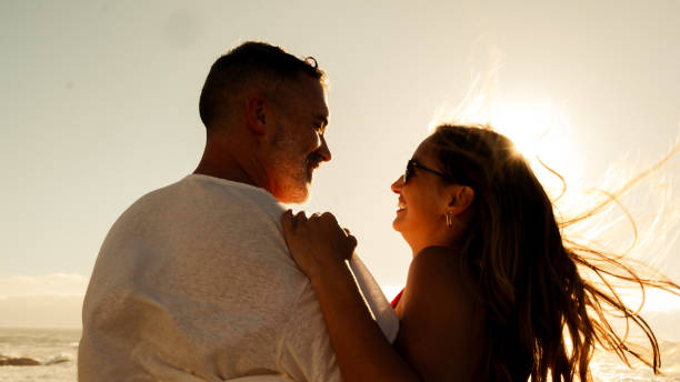 istock Sunset Love over the ocean 2198777024