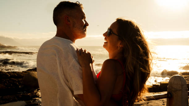 istock Sunset Love over the ocean 2198777940