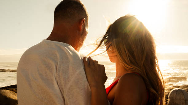 istock Sunset Love over the ocean 2198778463