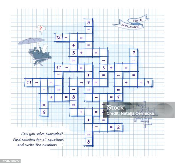 Mathematical Logic Puzzle Game On Addition And Subtraction Math ...