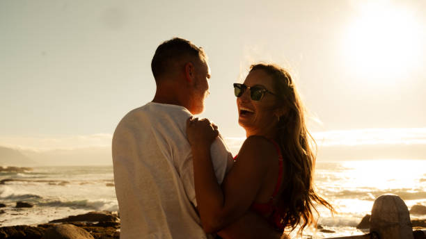 istock Sunset Love over the ocean 2198781054
