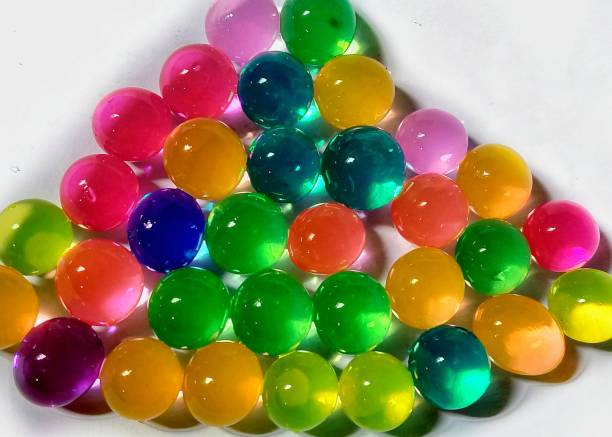 istock Colorful Water Beads Close-Up with Vibrant and Glossy Spheres 2198788367