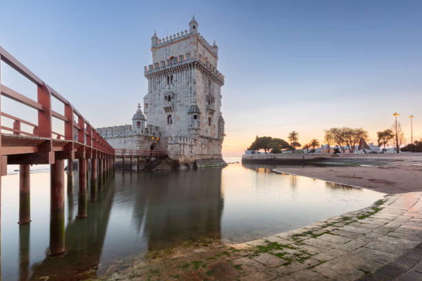 istock Belem Tower at Sunset, Lisbon, Portugal 2198789123