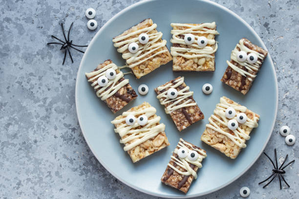 istock Halloween mummy rice krispie treats 2198798429