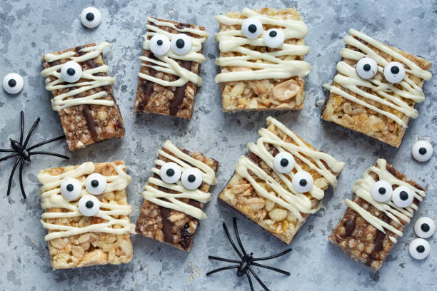 istock Halloween mummy rice krispie treats 2198798431