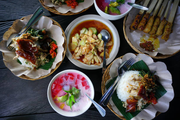 istock Set of Balinese food on the table. 2198799399