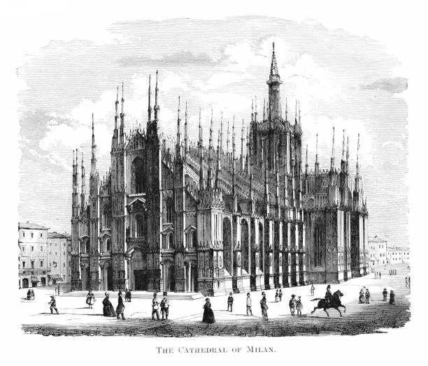 istock Milan Cathedral, Milan, Italy, Gothic and Renaissance  Architecture 2198804260