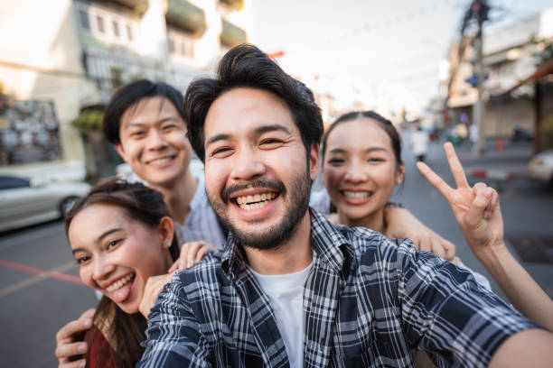 istock Happy time of friend on vacation 2198807287