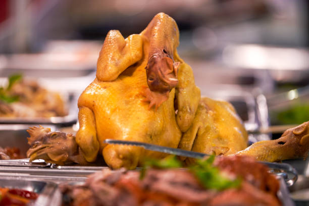 istock Delicious white-cut chicken in Guangdong restaurant 2198811015