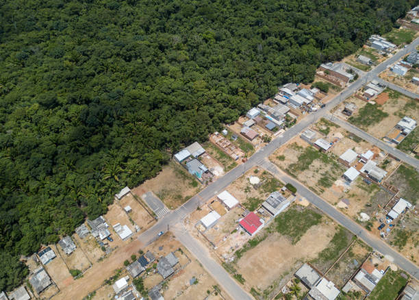 istock Poor area (favela) in Sinop, Mato Grosso state (Brazil) 2198813481