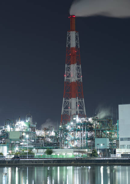 istock Beautiful night view of the industrial area, Mie Prefecture 2198822983