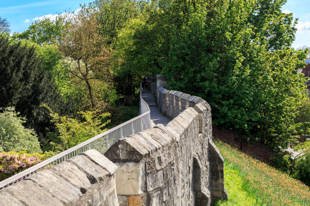 istock England, Yorkshire, York. Wall around city. 2198827087