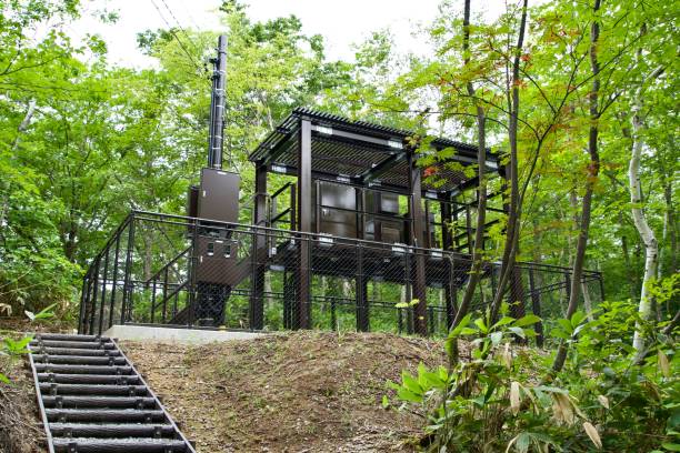 Electrical equipment in the forests of Shiga Kogen