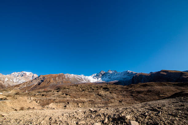 landscape view of Mountain range in Mustang, Nepal.
